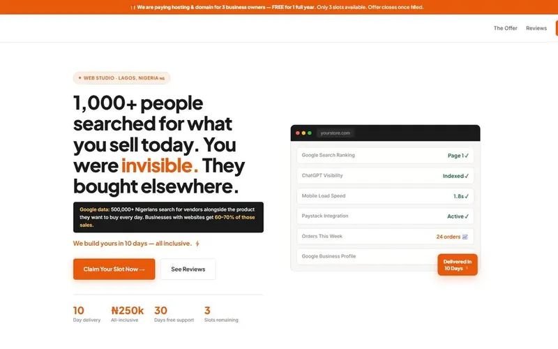 Marforge Landing website preview