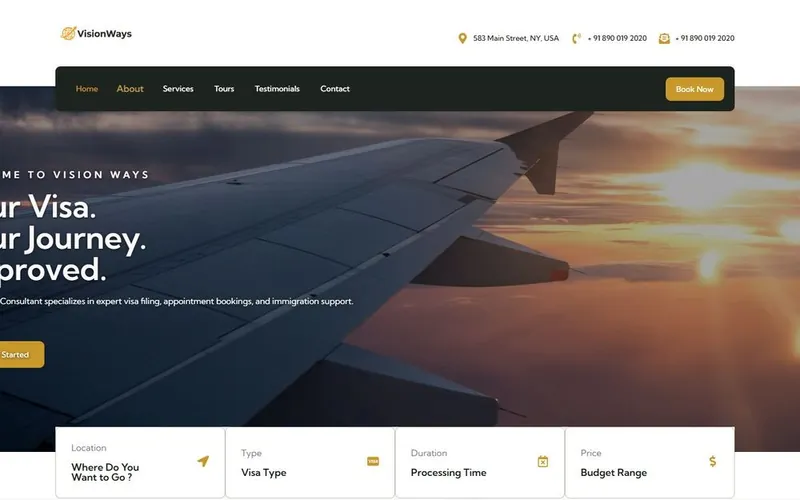 VisionWays website preview